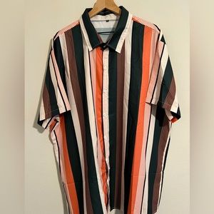 Striped Short Sleeve Casual Shirt